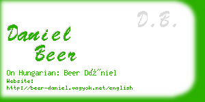 daniel beer business card